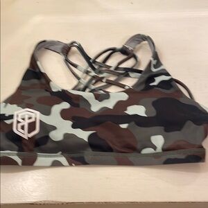 Born Primative Vitality Camouflage Sports Bra New size small